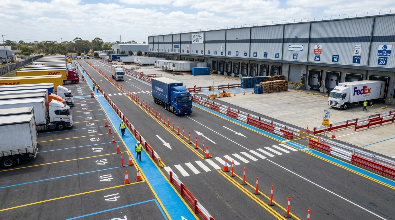 İkitelli Atölye ve Fabrikalarında Forklift ve Yaya Güvenliği: Duba ve Bariyerler